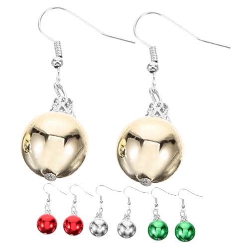 Beavorty 4 Paare Mehrfarbige Weihnachtsglöckchen Ohrringe Festliche Ohrhänger für Weihnachten Partys und Besondere Anlässe Eleganter Schmuck für Damen Beavorty 4 Paare Mehrfarbige Weihnachtsglöckchen Ohrringe Festliche Ohrhänger für Weihnachten Partys und Besondere Anlässe Eleganter Schmuck für Damen von Beavorty