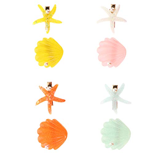 Beavorty 4paare Perlen Muschel Haarspange Mädchen Haarnadeln Haarspange Accessoires Kopfschmuck Aus Acryl Für Hochzeit Party Alltag von Beavorty