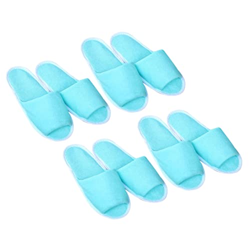 Beavorty 4 Paare geschlossene Sandalen für Damen Herrensandalen Gast Spa Hausschuhe für Damen Hausschuhe für Männer drinnen Reise Hotel Haushalt Freizeitschuhe reisen von Beavorty