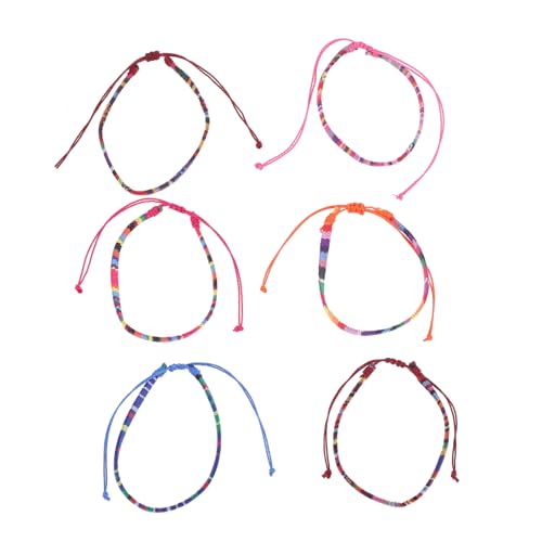 Beavorty 4 Sätze Boho Fußkettchen Teilig Verstellbar Farbenfrohe Geflochtene Designs Für Damen Teenager Für Strand Hochzeiten Besondere Anlässe 6 Stück * 4 von Beavorty