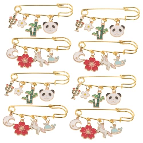 Beavorty 4 Sätze Cartoon Brosche Knopf Gürtel Frau Kleidung Schnallen Spanner Hose Brosche Kleidersicherheitsbrosche Broschennadel Broschen Für Frauen Legierung 2 Stück * 4 von Beavorty