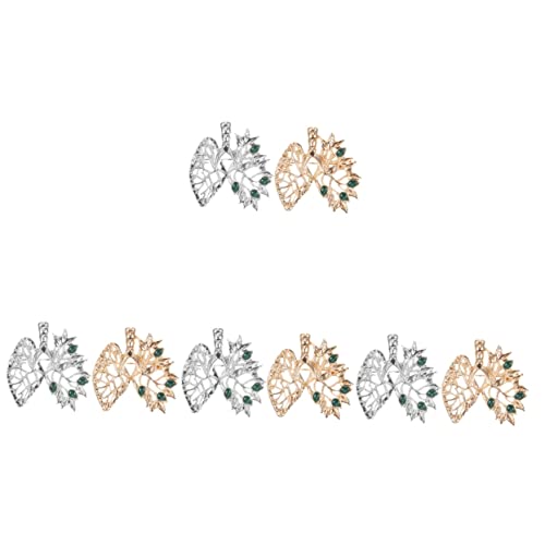 Beavorty 4 Sätze Kreative Herz Broschen Für Kleidung Ästhetische Anstecknadeln Einzigartiges Design Blattform Für Freunde Familie Vielseitig Einsetzbar Für Schals Taschen 2 Stück * 4 von Beavorty