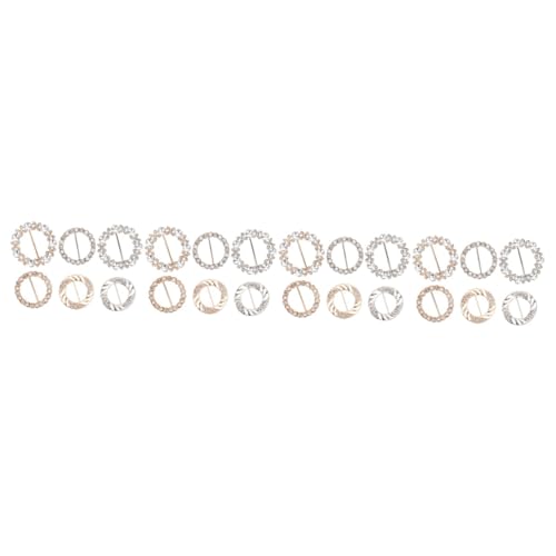 Beavorty 4 Sätze Metall Schalschnalle Rund Strass Schals Dekorative Schnalle Clip Schal Dekoration Clip Schal Clip Schnalle Exquisiter Schalverschluss 6 Stück * 4 von Beavorty