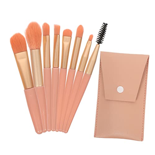 Beavorty 4 Sätze Reise-Make-up-Pinsel Damenanzüge Mädchen Anzug Make-up Pinsel Bürste Make-up-Pinsel für Mädchen Gesichts-Make-up-Pinsel Haupt Lidschatten Pinsel Schönheitsprodukte reisen von Beavorty