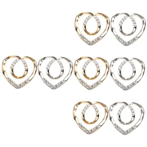 Beavorty 4 Sätze Schalschnallen Zubehör Hemdclips Schalclip Strickjackenclip Clips Für Kleidung T Shirt Krawattenklammer Für Kleidung T Shirt Halter Clip T Shirt 2 Stücke * 4 von Beavorty