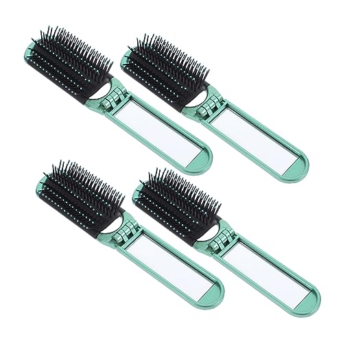 Beavorty 4 Stck. Faltbare Kleine Haarkamm mit Spiegel Teiliges Kompakt und Robust Tragbar für Damen und Herren für Reisen und Alltag Platzsparendes Design Einfach zu Halten Verwenden von Beavorty
