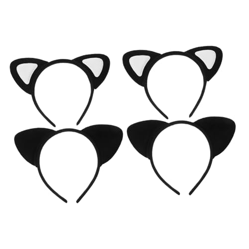 Beavorty 4stücke Katzenohren Stirnbänder Kreative Party Haaraccessoires Für Mädchen Festival Weihnachts Geburtstag Cosplay Zubehör von Beavorty