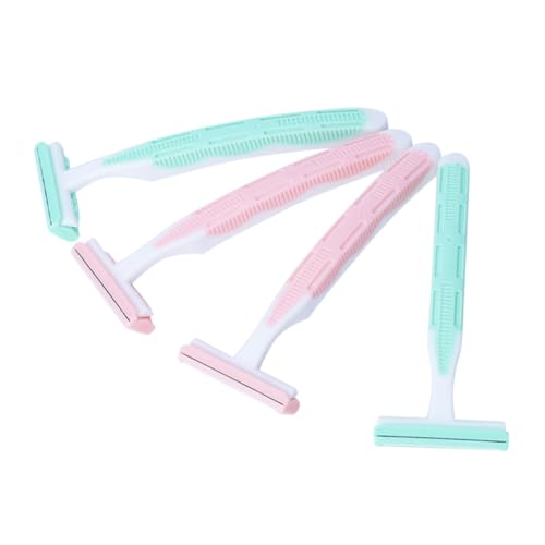 Beavorty 4 Stück Damen Rasierer für Körper und Achselhaare Doppelklingen Rasierer Grün mit Rutschfestem Griff und Schützenden Kissen für Sanfte Beavorty 4 Stück Damen Rasierer für Körper und Achselhaare Doppelklingen Rasierer Grün mit Rutschfestem Griff und Schützenden Kissen für Sanfte von Beavorty