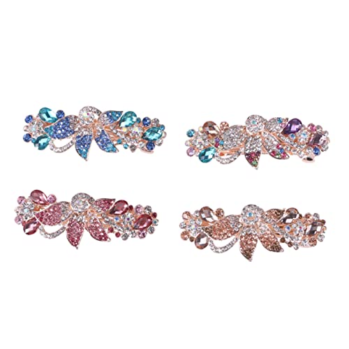 Beavorty Mode Kristall Strass Haar Clips 4pc Frauen Haarnadel Haar Barrettes Metall Vintage Haarnadel Assorted von Beavorty
