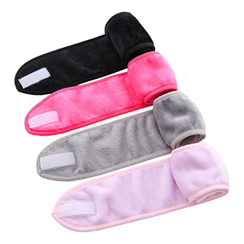 Beavorty 4stücke Elastische Stirnbänder Für Gesichtspflege Bad Dusche Haarband Mit Für Frauen Mädchen von Beavorty