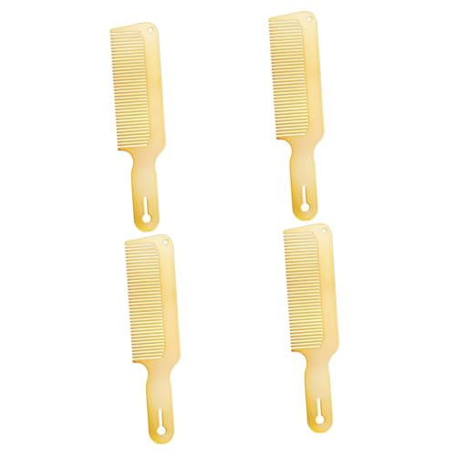 Beavorty 4 Stück Haarkamm für Männer wide tooth comb hair care tools haircare tools Breitzahnkamm für nasses Haar Frisierkamm Ultra dünn handhaben breiter Zahnkamm Ölkopf Mann Stahlkamm von Beavorty