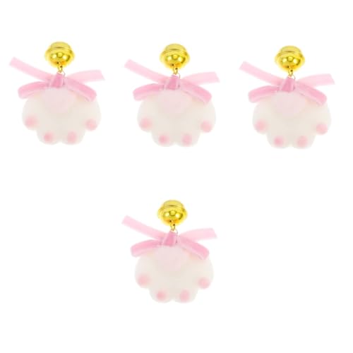 Beavorty 4 Stück Haarnadel Katze Schöne Haarspange Tierhaarspangen Anhänger Zur Schmuckherstellung Haarspangen Für Schleifen Haarclip-anhänger Kawaii Haarschmuck Cosplay Knopf Gefühlt von Beavorty