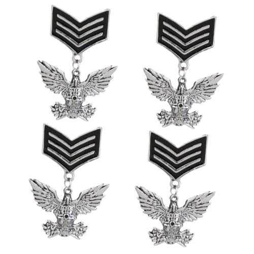 Beavorty 4 Stück Herren Brosche im Vintage Eagle Anstecknadel für Männer Vielseitige Mode Accessoires für Anzüge Jacken für Besondere Anlässe von Beavorty