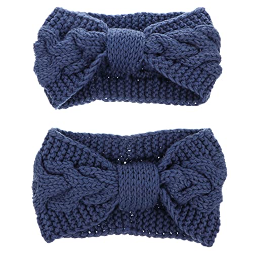 Beavorty 4 Stück Strickstirnband Mit Knöpfen Halstuch Damen Yoga Garn Maske von Beavorty