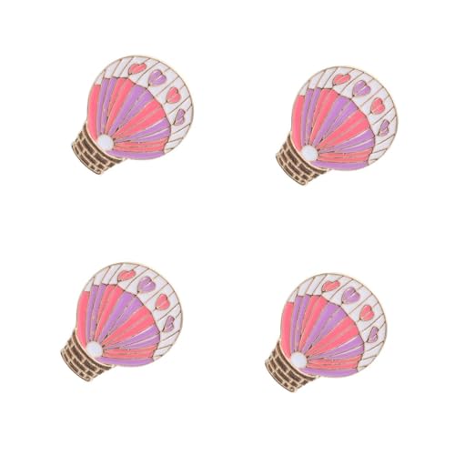 Beavorty 4 Stück Liebevolles Herz Anstecknadel Robustem Niedliche Ballon Brosche Vielseitiges Sicherheitsabzeichen für Rucksack Geldbörse Schals Romantisches Accessoire für Valentinstag und von Beavorty