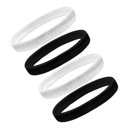 Beavorty 4 Stück Mode Frühlingsarmband elastischer Ärmelhalter elastische Ärmelbündchen Armreif mit Schlangenkette elastischer Hemdärmelhalter Strumpfhalter mit Armbinde Metall von Beavorty