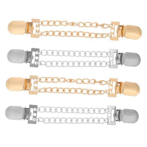 Beavorty 4 Stück Modischer Pullover-clip Broschenclips Für Pullover Pulloververschlüsse Für Damen Pulloverclips Aus Metall Cardigan-broschenclips Clips Für Schalketten Zinklegierung von Beavorty