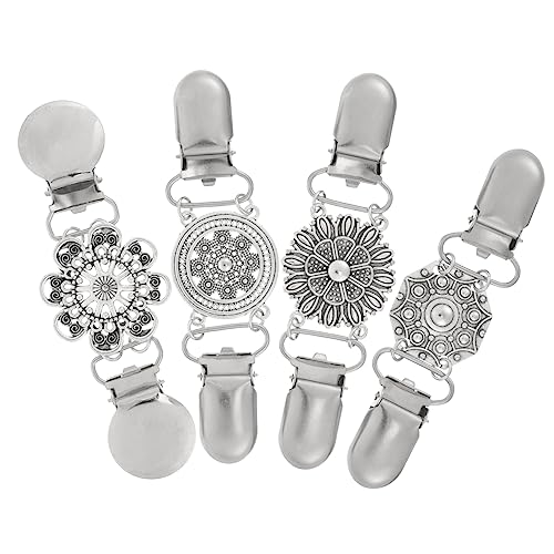 Beavorty 4 Stück Retro Cardigan Clips Pullover und Strickjacken Clips Dekorative Schalspangen zur Kleidungssicherung Vielseitig für und Vielseitige Outfits von Beavorty