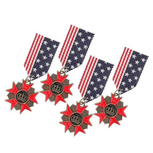 Beavorty 4 Stück Retro Metall Abzeichen Brosche Geometrisch Design Leichte Anstecknadeln Für Jacken Anzüge Alltag Schmuck Für Jungen Mädchen von Beavorty