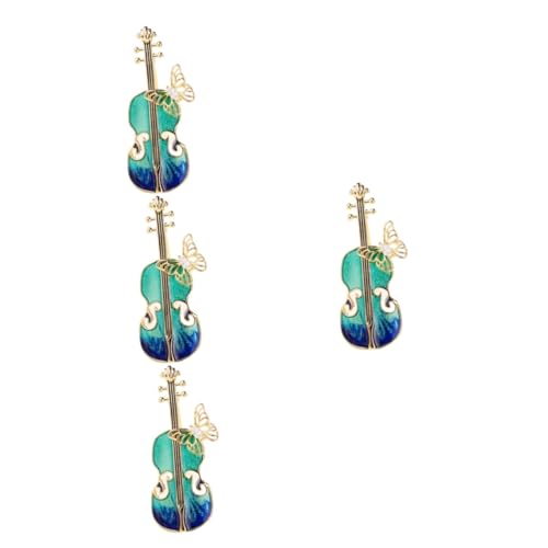 Beavorty 4 Stück Retro Violinenbrosche Damen Revers Kleidung Brosche Anstecknadel Instrument Hüte Kostüm n Für Kleidung Anstecknadeln Dekoration Anzug Dame von Beavorty