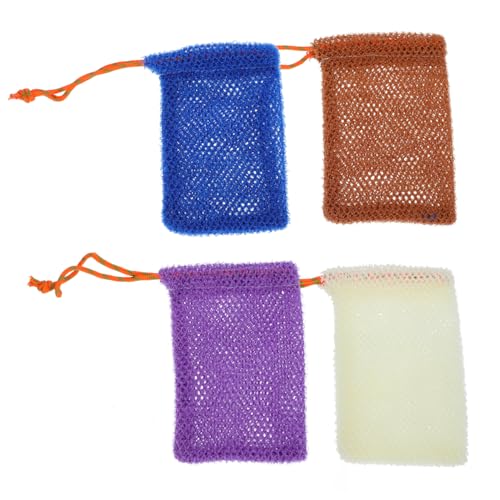 Beavorty 4pcs Bad Peeling Handtücher Set Dusche Schwamm Peeling Seife Haushalte Bad Körper Wäscher Schnell Trocknend von Beavorty