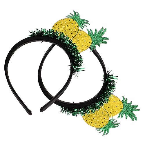 Beavorty 4 Stück Stirnband Obst Stirnbänder Requisiten Für Strandbilderkabinen Fruchthaarreifen Hawaiianische Kopfbedeckung Geschenk Haarbänder Haarband Ananas Kind Mädchen Grüßer von Beavorty