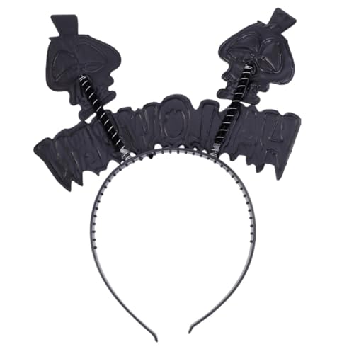 Beavorty 4stücke Skelett Haarschmuck Halloween-kopfschmuck Haarreif Aus Kunststoff Dekoration Für Halloween Schmuck Für Haar Skelett-dekor Schwarz Und Gelb Leicht Und Angenehm Zu Tragen von Beavorty