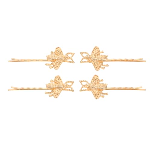 Beavorty 4stücke Bienen-haarspangen Für Frauen Bienen-haarnadeln Cartoon-haarspangen Süße Haarschmuck-bienennadeln Kleine Aus Zinklegierung von Beavorty