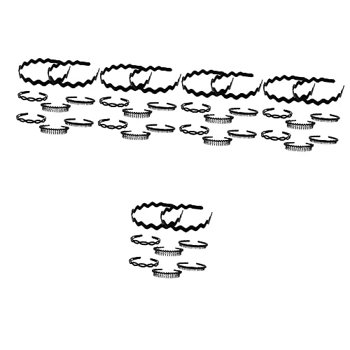 Beavorty 40 Stk Gezahntes Rutschfestes Stirnband Stirnbänder Für Mädchen Stirnbänder Für Damenhaar Stirnbänder Für Frauen Zick-zack-stirnband Männer Und Frauen Plastik Einstellen Locken von Beavorty