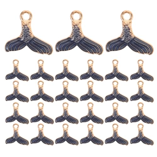 Beavorty 40 Stück Meerjungfrau-Charm-Perlen: -Meerestier-Charms – Anhänger mit Sommer-Strand-Motiven für selbstgemachten Schmuck, Schlüsselanhänger, Halsketten, dekorative Accessoires von Beavorty