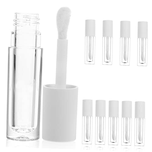 Beavorty 40 Stk Transparente Lipgloss-flasche Reise-toilettenartikel Klare Lipgloss-flaschen Lippenbalsamflaschen Für Unterwegs Mascara-behälter Eyeliner-pinsel Mini Plastik Abs Reisen Weiß von Beavorty