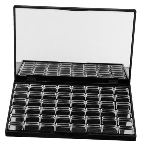 Beavorty 48stücke Magnetische Lidschattenpalette Leere Make-up-palette Mit Spiegel Metallpfannen Für Diy-kosmetik Lidschattenaufbewahrung Und Organizer Für Reisen Und Alltag von Beavorty