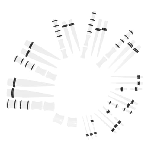 Beavorty 48 Stück Teiliges Ohrdehner Set Herzform Leicht Angenehm Hautfreundlich Allergiker Geeignet Modischer Ohrschmuck für Damen und Herren von Beavorty