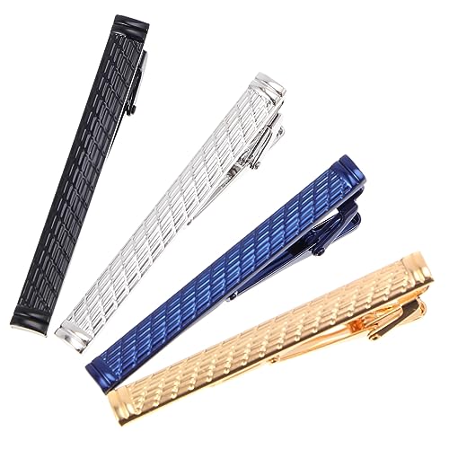 Beavorty 4stücke Krawatte Clip Befestigung Clips Kupfermaterial Krawattenklammern Hemd Sicher Halt Sorgen Langlebig Verschleißfest Praktisch Anwendung Schlichtes Design Stilvoll von Beavorty