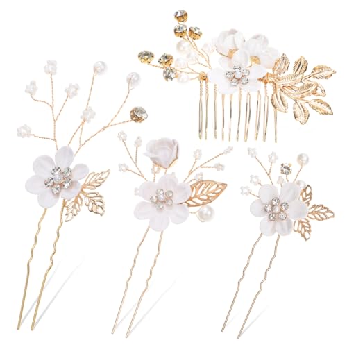 Beavorty 4er-set Blumen-haarspangen Für Brautjungfern Für Damen von Beavorty