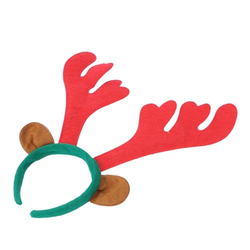 Beavorty 4stücke Geweih-haarband Für Weihnachts-haarreif Party-kopfschmuck Rot Und Grün Haaraccessoire Für Kostümpartys Und Feiern von Beavorty