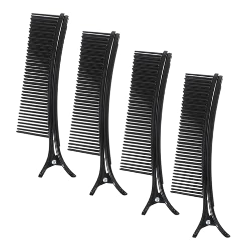 Beavorty 4stücke Haarklammern Für Friseur-salon Rutschfeste Haarstyling Clips Zum Abteilen Und Färben Schwarz Professionelle Haar- Clips Für Damen Und Herren von Beavorty