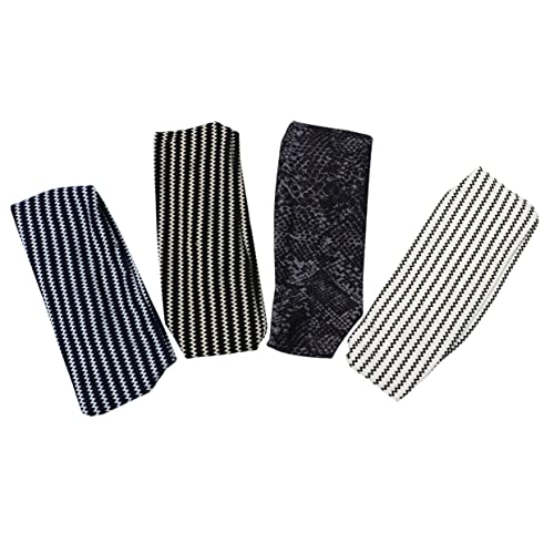 Beavorty 4stücke Yoga Stirnband Sport Kopftuch Elastisch Haarband Atmungsaktiv Kopfbedeckung Für Damen Waschbar Sport Haar Zubehör Für Yoga Fitness Laufen von Beavorty