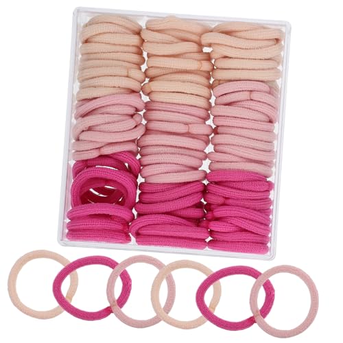 Beavorty 5 Kisten Haarschmuck Haarhalter für Mädchen Haarspangen für Mädchen Haarbänder Haarklammer Haarnadel elastische Haarseile elastische Pferdeschwanzhalter Creme Haarring Gummiband von Beavorty