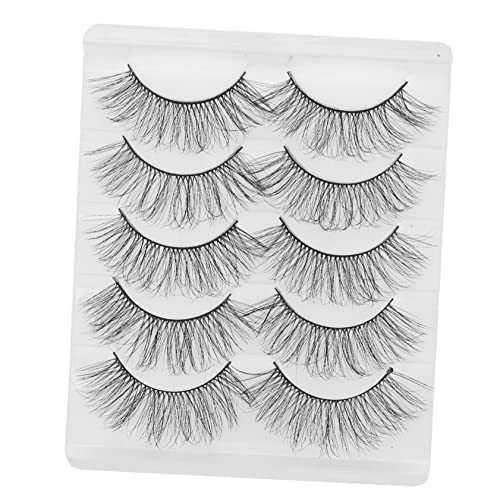 Beavorty 5 Sets Von Künstlichen Wimpern Natürliche 3d-wimpernverlängerungen Glamouröse Wimpernverlängerungen Für Damen von Beavorty