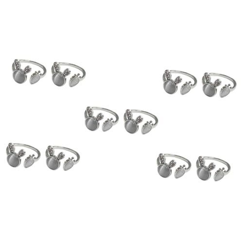 Beavorty 5 Sätze Kätzchen Augenstein Kaninchen Karottenring Teiliges Einstellbarer Leichter Damenring Hochwertigem Modischer Fingerschmuck Für Mädchen Für Alltag Und Besondere 2 Stück * 5 von Beavorty