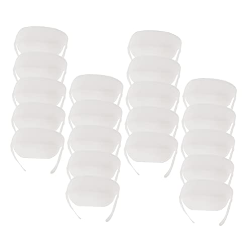 Beavorty 5 Sätze Saugfähiger Aufkleber Für Schnelltrocknendes Halsband-schweißpad Weißes Vliesmaterial Leicht Abziehbar 20 Stück * 5 von Beavorty