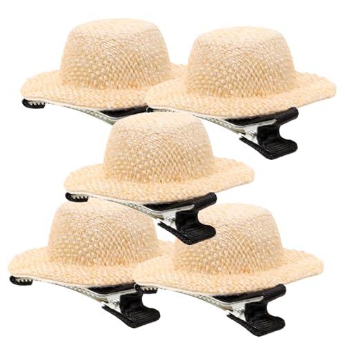 Beavorty 5stücke Mini-hut-haarclips Mädchen Aus Niedlichen Leichten Haarklammern Für Partys Und Alltag Idealer Haarschmuck Für Besondere Anlässe Und Alltägliche Outfits Sandfarben von Beavorty