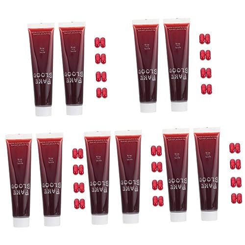 Beavorty 5 Stück 2 Halloween Falsches Blut Gefälschtes Blutplasma Zombie-gesichtsblut Kostüm Kunstblut Vampir Blut Halloween-vampirblut Make-up-blutplasma Leidenschaftlich Bilden Gummi von Beavorty