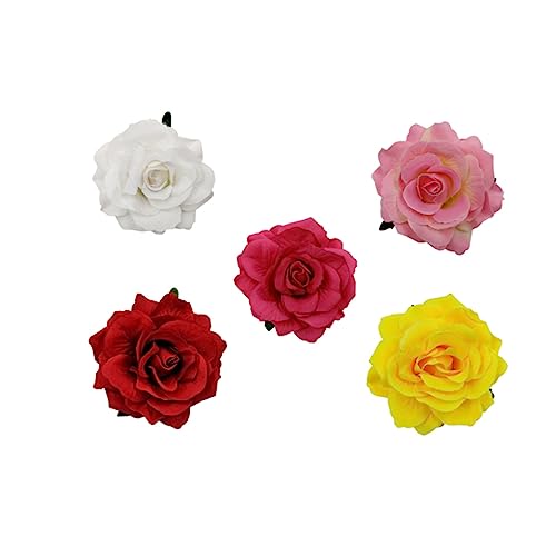 Beavorty Abzeichen 5 Stück Blumen-Haarschmuck Haarspange Für Herren Anzug-Accessoires Modische Haarspangen Hochzeit Blumen-Brosche Bräutigam Anzug Blumennadel Dual-Use-Kopfbedeckung von Beavorty