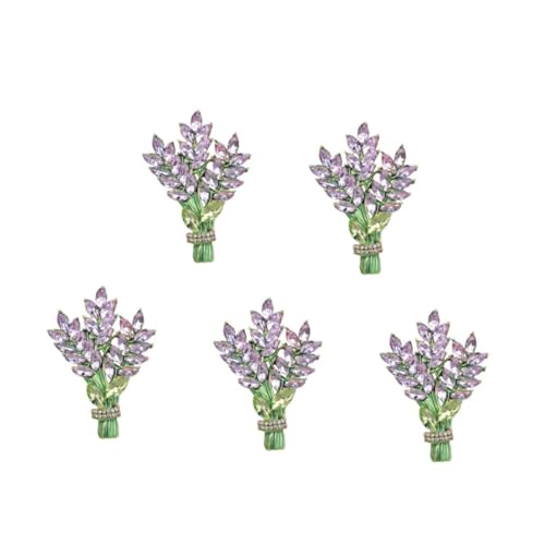 Beavorty 5 Stück Blumenbrosche Anstecknadel für Damen Brosche Hochwertigem Legierungsmaterial für Kleidung Schals Accessoires Besondere Anlässe von Beavorty