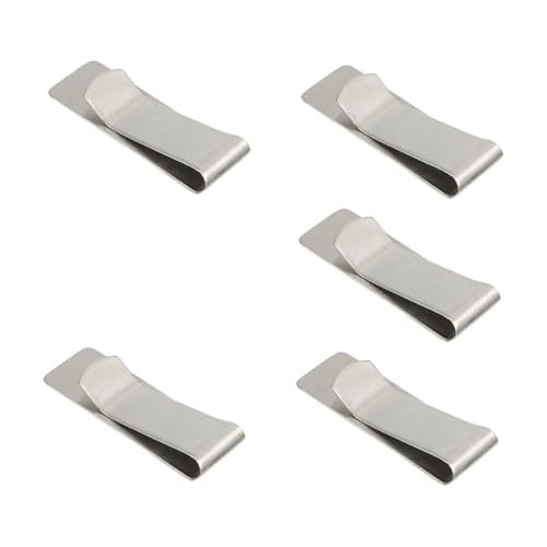 Beavorty 5 Stück Geldklammern Multifunktionale Geldhalter für Notizen Rechnungen und Stifte Tragbar und Langlebig für Zuhause Büro und Schule von Beavorty