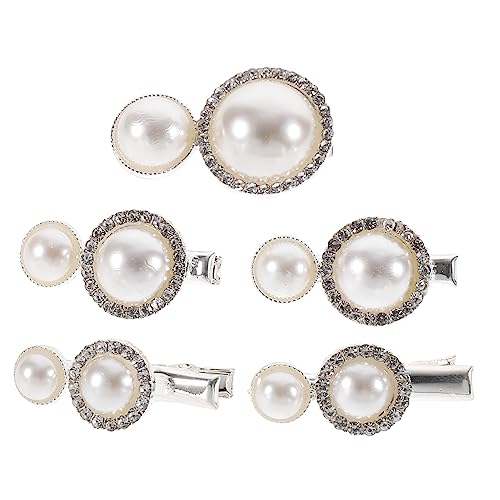 Beavorty 5 Stücke Haar Clip Silber Große Schleife Haar Clips Frauen Mädchen Haar Zubehör Dekorative Haarspangen von Beavorty