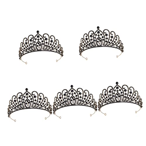 Beavorty 5St Krone Brautkopfschmuck für die Hochzeit Kopfschmuck für die Braut Tiara Diademe für Frauen Diademe für Abschlussball Kristall Haarschmuck Pfote Kopfbedeckung Bankett Strass von Beavorty