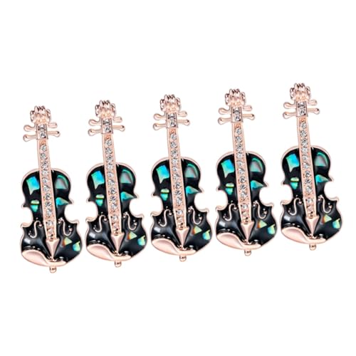 Beavorty 5 Stück Lackierte Corsage -Stifte gitarre Party Brosche Instrumenten -Mode -Revers -Brosche Musikalische Reversbrosche Mädchen Broschen Stillscheide Schmuck Schal Brosche Legierung von Beavorty